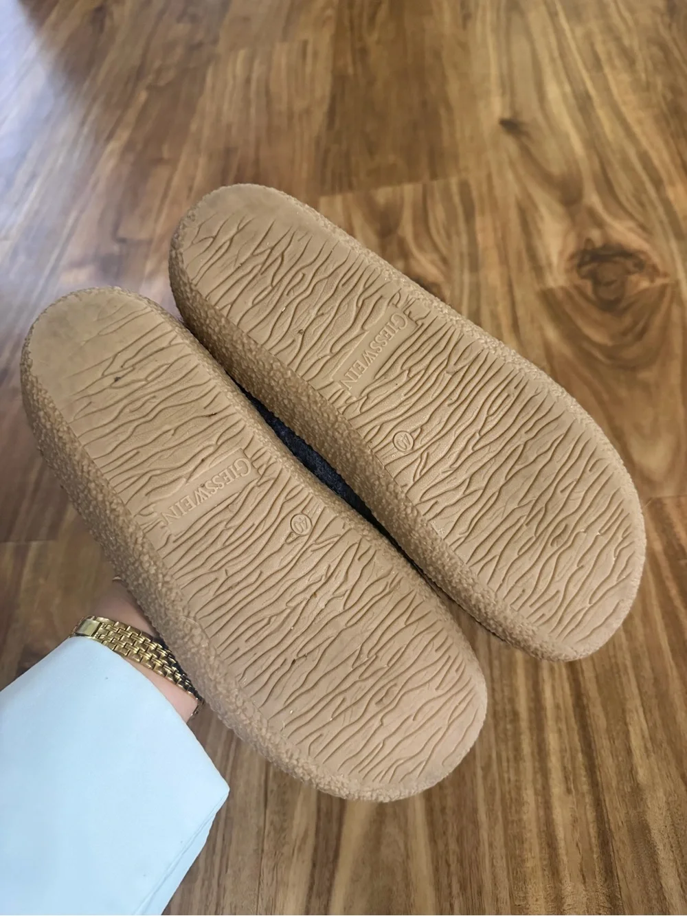 Giesswein Navy Wool Slippers